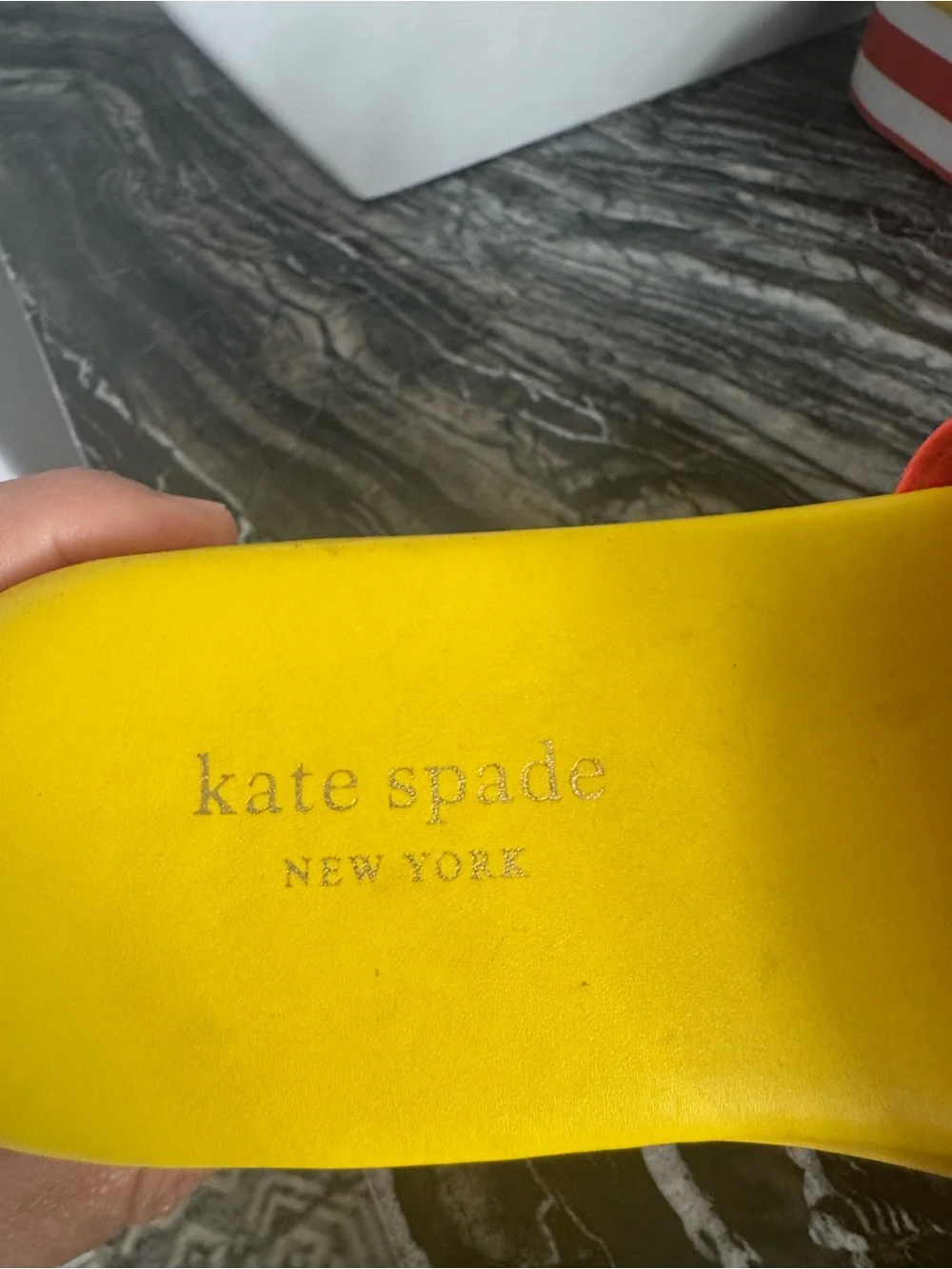 Kate Spade New York Pineapple Platform Slides  Womens size 6  Resort ,Beach